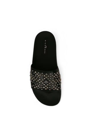 John Richmond 10104 Leather Slip-on Sandal (JR1004)-AmbrogioShoes