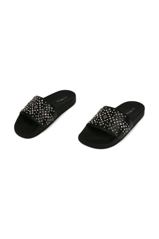 John Richmond 10104 Leather Slip-on Sandal (JR1004)-AmbrogioShoes