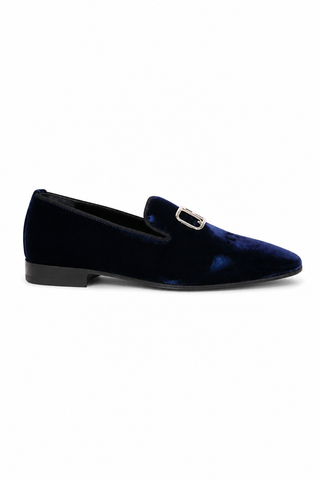 John Richmond 12286 Velvet Slip-On Loafer (JR1008)-Dellamoda
