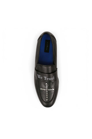 John Richmond 14024 Calf-Skin Leather Slip-On Loafer (JR1011)-AmbrogioShoes
