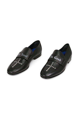 John Richmond 14024 Calf-Skin Leather Slip-On Loafer (JR1011)-AmbrogioShoes