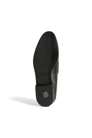 John Richmond 14025 Calf-Skin Leather Perforated Slip-On Loafer (JR1012)-AmbrogioShoes