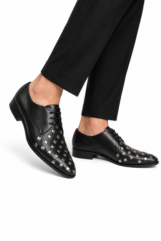 John Richmond 14034 Leather Lace-Up Derby (JR1015)-Dellamoda