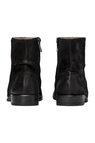 John Varvatos Morrison Black Suede Sheep Leather Sharpei Boots (JV1004)-Dellamoda