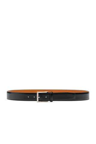 Magnanni 1177 Viento Men's Wind Black Patina Leather Belt (MAGB1006)