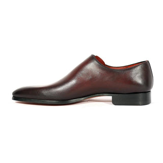 Magnanni 15024 Abrahan Burgundy Calf-Skin Leather Whole-Cut Oxfords (MAGS1129)-AmbrogioShoes