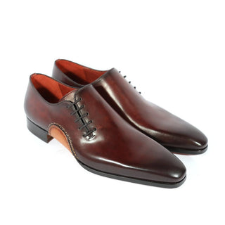 Magnanni 15024 Abrahan Burgundy Calf-Skin Leather Whole-Cut Oxfords (MAGS1129)-AmbrogioShoes