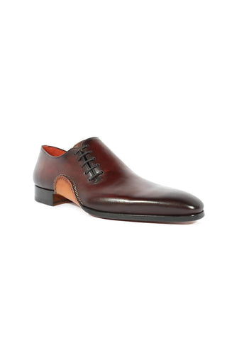 Magnanni 15024 Abrahan Burgundy Leather Whole-Cut Oxfords (MAGS1129)
