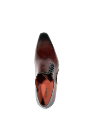 Magnanni 15024 Abrahan Burgundy Leather Whole-Cut Oxfords (MAGS1129)