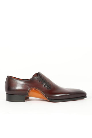 Magnanni 15024 Abrahan Burgundy Leather Whole-Cut Oxfords (MAGS1129)