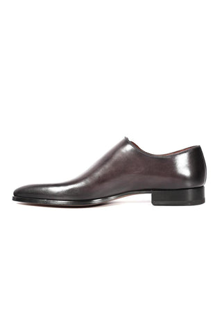 Magnanni 15024 Abrahan Gray Leather Whole-Cut Oxfords (MAGS1131)