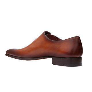 Magnanni 15024 Abrahan Men's Shoes Cognac Calf-Skin Leather Whole-Cut Oxfords (MAGS1135)-AmbrogioShoes