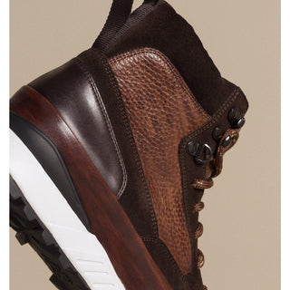 Magnanni 22212 Bodhi Tri-Tone Brown Suede / Calf-Skin Leather Boots (MAGS1012)-AmbrogioShoes