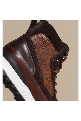 Magnanni 22212 Bodhi Tri-Tone Brown Suede / Leather Boots (MAGS1012)-Dellamoda