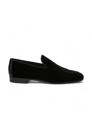Magnanni 22335 Black Velvet Formal/Dress Loafers (MAGS1148)-Dellamoda