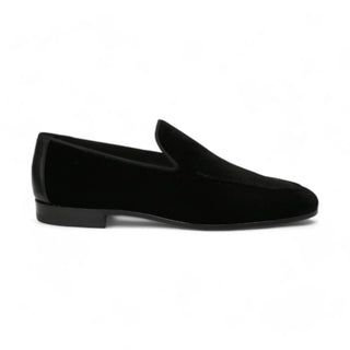 Magnanni 22335 Black Velvet Formal/Dress Loafers (MAGS1148)-AmbrogioShoes
