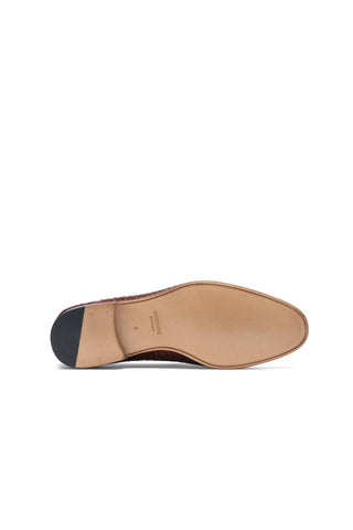 Magnanni 22702 Herrera Brown Woven Leather Slip-On Loafers (MAGS1009)-Dellamoda