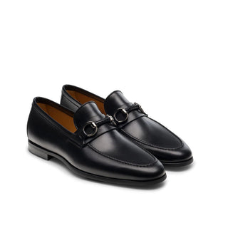 Magnanni 22775 Diago-II Black Calf-Skin Horsebit Loafers (MAGS1082)-AmbrogioShoes