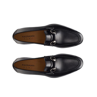 Magnanni 22775 Diago-II Black Calf-Skin Horsebit Loafers (MAGS1082)-AmbrogioShoes