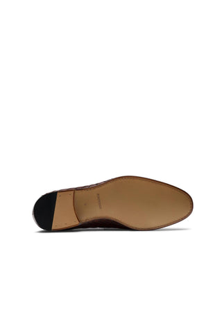Magnanni 24461 Herman Boltiarcade Cognac Woven Leather Penny Loafers (MAGS1080)-Dellamoda