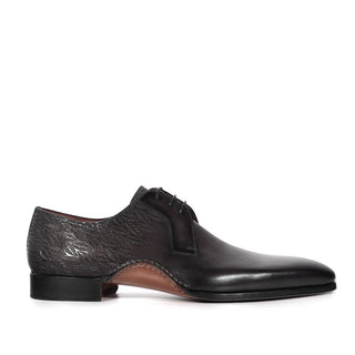 Magnanni 24834 Hayos Gray Laser Print / Calf-Skin Leather Derby (MAGS1132)-AmbrogioShoes