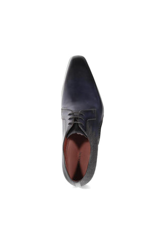 Magnanni 24834 Hayos Navy Laser Embossed / Calf-Skin Leather Derby (MAGS1133)