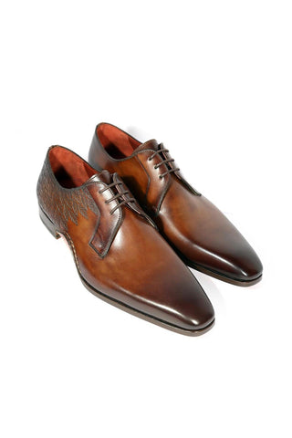 Magnanni 24834 Hayos Tobacco Laser Embossed / Leather Derby (MAGS1124)
