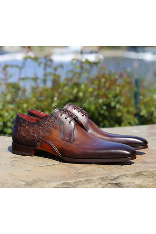 Magnanni 24834 Hayos Tobacco Laser Embossed / Leather Derby (MAGS1124)