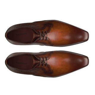 Magnanni 24834 Hayos Tobacco Laser Print / Calf-Skin Leather Derby (MAGS1124)-AmbrogioShoes