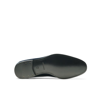 Magnanni Jareth 22334 Men's Shoes Navy Velvet Formal/Loafers (MAGS1121)-AmbrogioShoes