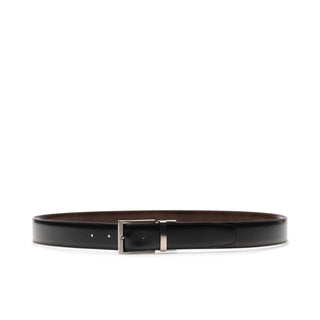 Magnanni Lados 1595 Men's Black & Brown Calf-Skin Leather Riversible Belt (MAGB1050)-AmbrogioShoes