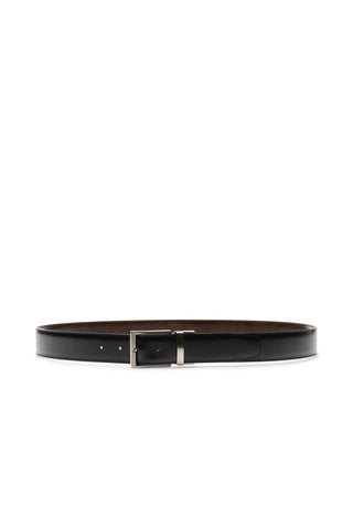 Magnanni Lados 1595 Men's Black & Brown Leather Riversible Belt (MAGB1050)-Dellamoda