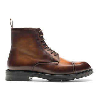 Magnanni Lerato 24786 Medium Brown Calf-Skin Leather Derby Boots (MAGS1137)-AmbrogioShoes