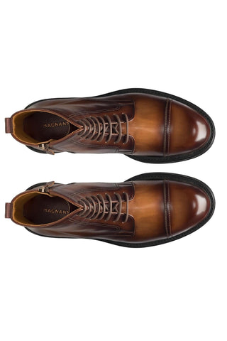 Magnanni Lerato 24786 Medium Brown Leather Derby Boots (MAGS1137)
