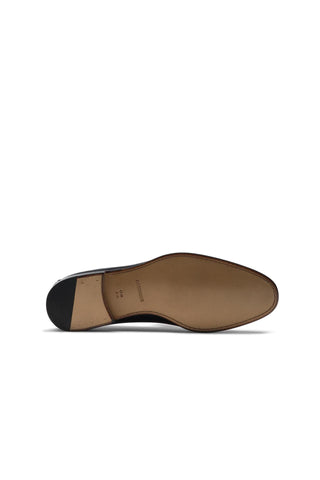 Magnanni Silvano 24385 Black Leather Buckle Slip-On Loafers (MAGS1139)