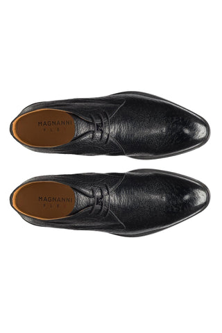 Magnanni Tacna 24716 Black Peccary Leather Chukka Boots (MAGS1106)-Dellamoda