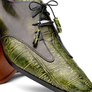 Marco Di Milano Anzio Exotic Alligator / Calfskin Leather Oxfords (MDM1037)-AmbrogioShoes