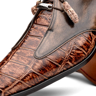 Marco Di Milano Anzio Exotic Alligator / Calfskin Leather Oxfords (MDM1037)-AmbrogioShoes