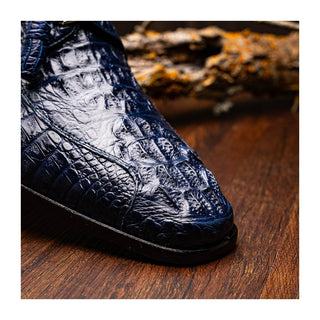 Marco Di Milano Apricena Men's Shoes Genuine Caiman Crocodile Dress Derby Oxfords (MDM1092)-AmbrogioShoes