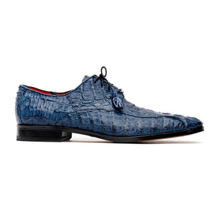 Marco Di Milano Apricena Men's Shoes Genuine Caiman Crocodile Dress Derby Oxfords (MDM1092)-AmbrogioShoes