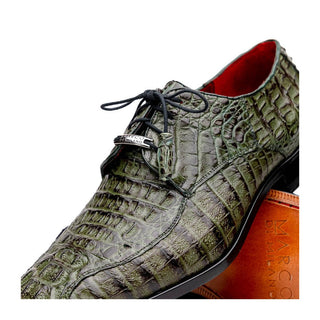 Marco Di Milano Apricena Men's Shoes Genuine Caiman Crocodile Dress Derby Oxfords (MDM1092)-AmbrogioShoes