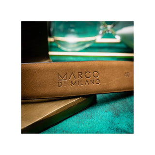 Marco Di Milano Cognac Genuine Exotic Alligator Men's Belts (MDMB1009)-AmbrogioShoes