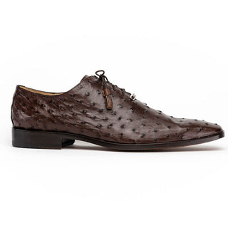 Marco Di Milano Criss Men's Shoes Exotic Ostrich Quill Dress Oxfords (MDM1073)-AmbrogioShoes