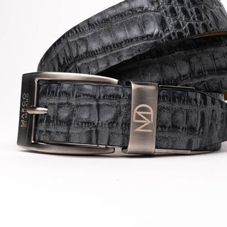 Marco Di Milano EST 100 Genuine Exotic Crocodile Men's Belts (MDMB1021)-AmbrogioShoes