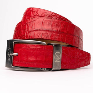 Marco Di Milano EST 100 Genuine Exotic Crocodile Men's Belts (MDMB1021)-AmbrogioShoes