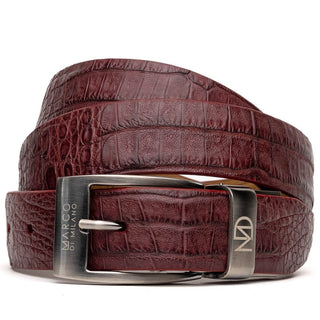 Marco Di Milano EST 100 Genuine Exotic Crocodile Men's Belts (MDMB1021)-AmbrogioShoes