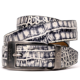 Marco Di Milano EST 100 Genuine Exotic Crocodile Men's Belts (MDMB1021)-AmbrogioShoes