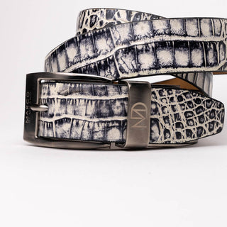 Marco Di Milano EST 100 Genuine Exotic Crocodile Men's Belts (MDMB1021)-AmbrogioShoes