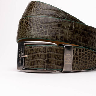 Marco Di Milano EST 100 Genuine Exotic Crocodile Men's Belts (MDMB1021)-AmbrogioShoes