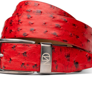 Marco Di Milano EST 102 Genuine Exotic Ostrich Men's Belts (MDMB1037)-AmbrogioShoes